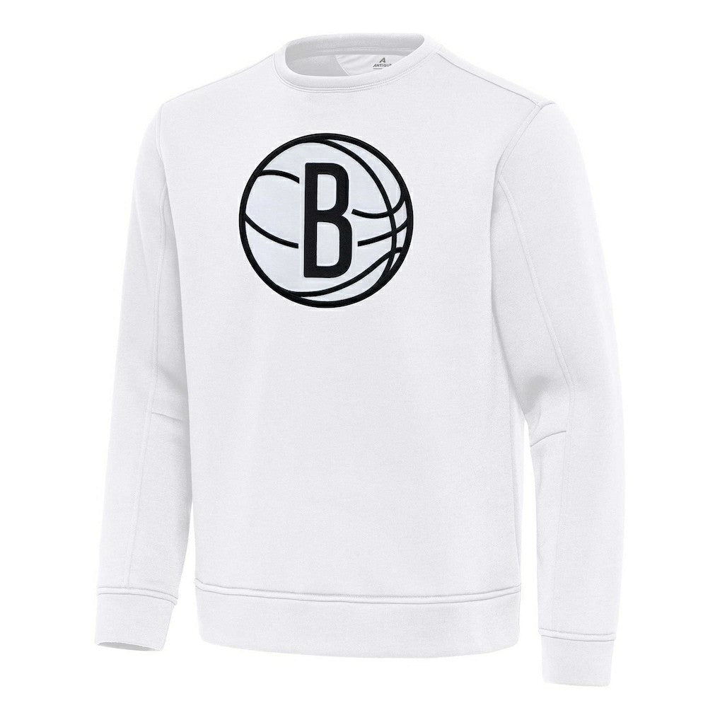 Brooklyn Nets Antigua Relevant Pullover Sweatshirt White outlet