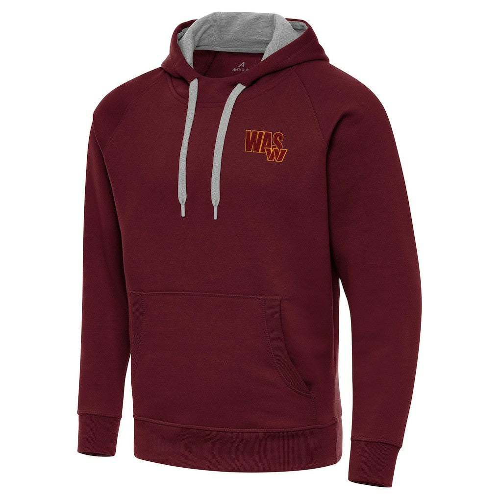 Men's Washington Commanders Antigua Victory Pullover Hoodie - Burgundy Hoodies