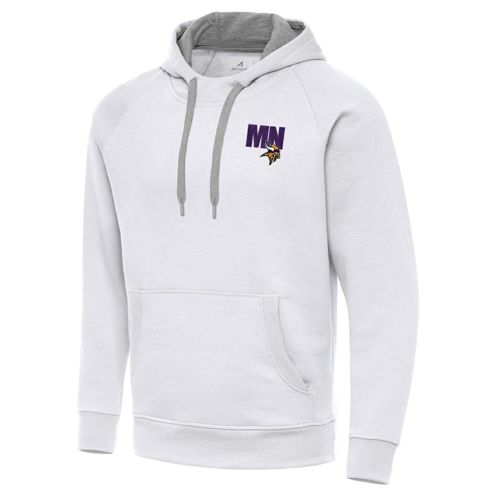 Men's Minnesota Vikings Antigua Victory Pullover Hoodie - White Hoodies