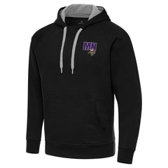 Men's Minnesota Vikings Antigua Victory Pullover Hoodie - Black Hoodies