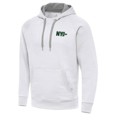 Men's New York Jets Antigua Victory Pullover Hoodie - White Hoodies