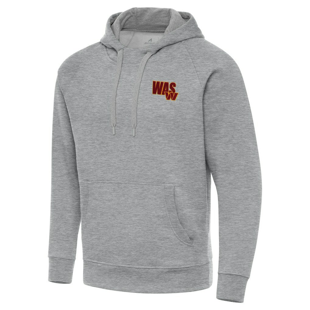 Men's Washington Commanders Antigua Victory Pullover Hoodie - Heather Gray Hoodies