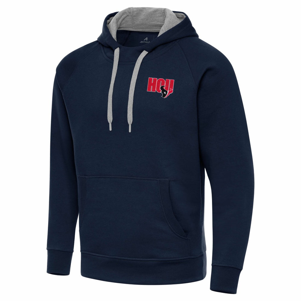 Men's Houston Texans Antigua Victory Pullover Hoodie - Navy Hoodies