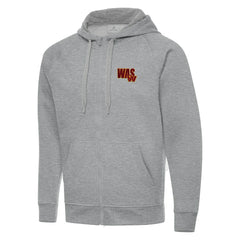 Men's Washington Commanders Antigua Victory Full-Zip Hoodie - Heather Gray Hoodies