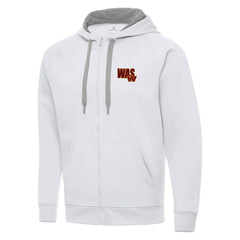 Men's Washington Commanders Antigua Victory Full-Zip Hoodie - White Hoodies