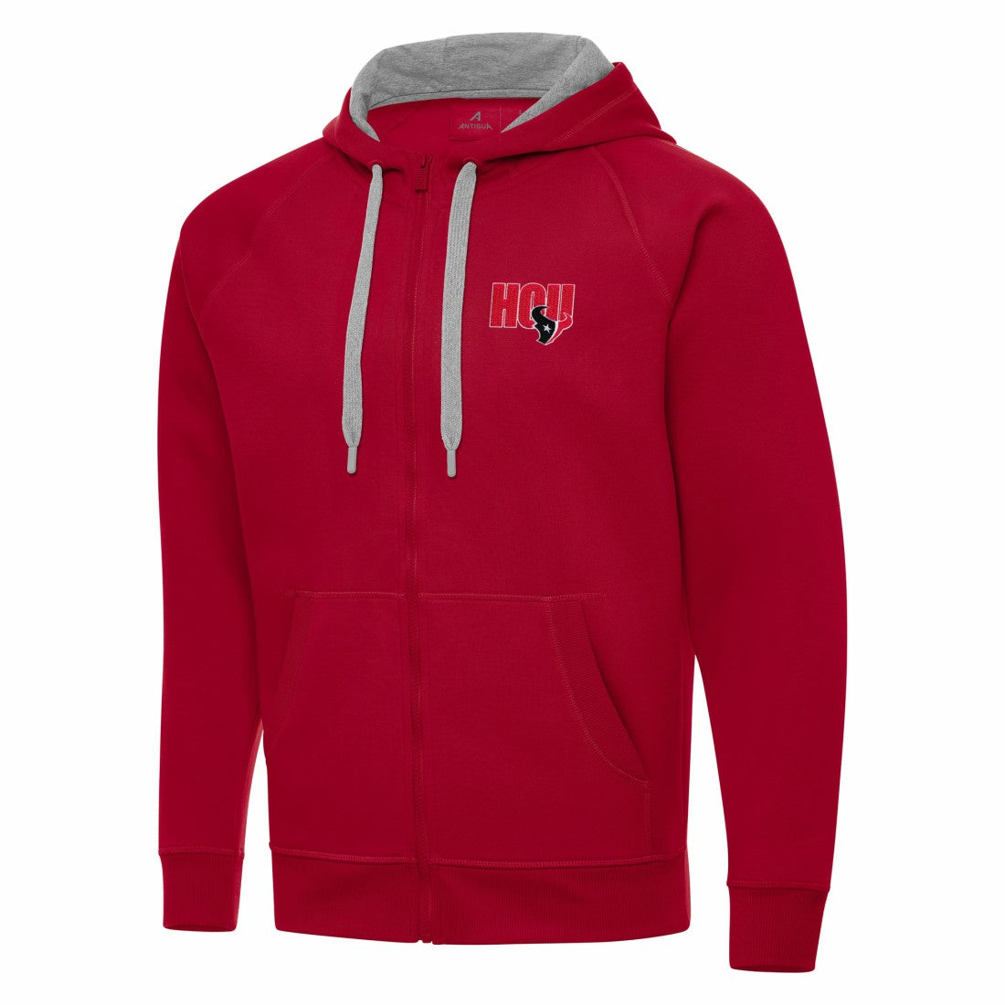 Men's Houston Texans Antigua Victory Full-Zip Hoodie - Red Hoodies