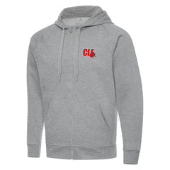 Men's Cleveland Browns Antigua Victory Full-Zip Hoodie - Heather Gray Hoodies