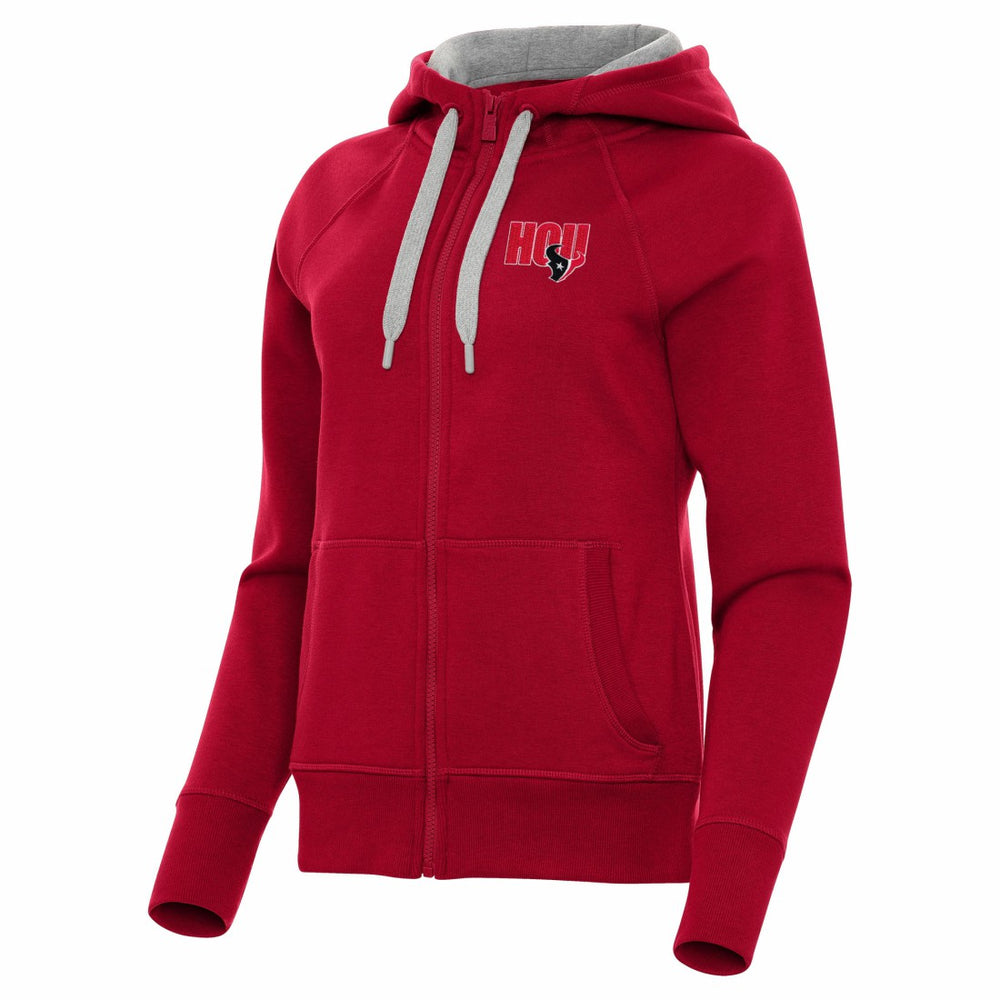 Houston Texans Antigua Women's Victory Full-Zip Hoodie - Red Hoodies