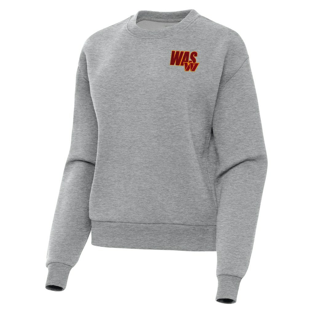 Washington Commanders Antigua Women's Victory Pullover Sweatshirt - Heather Gray Pullover
