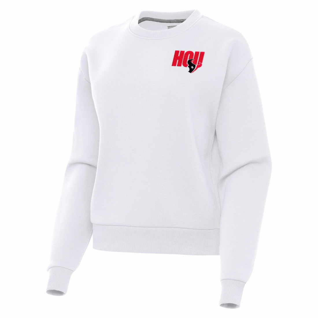 Houston Texans Antigua Women's Victory Pullover Sweatshirt - White Pullover