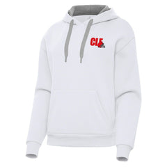 Cleveland Browns Antigua Women's Victory Pullover Hoodie - White Hoodies