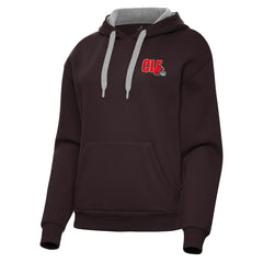 Cleveland Browns Antigua Women's Victory Pullover Hoodie - Brown Hoodies