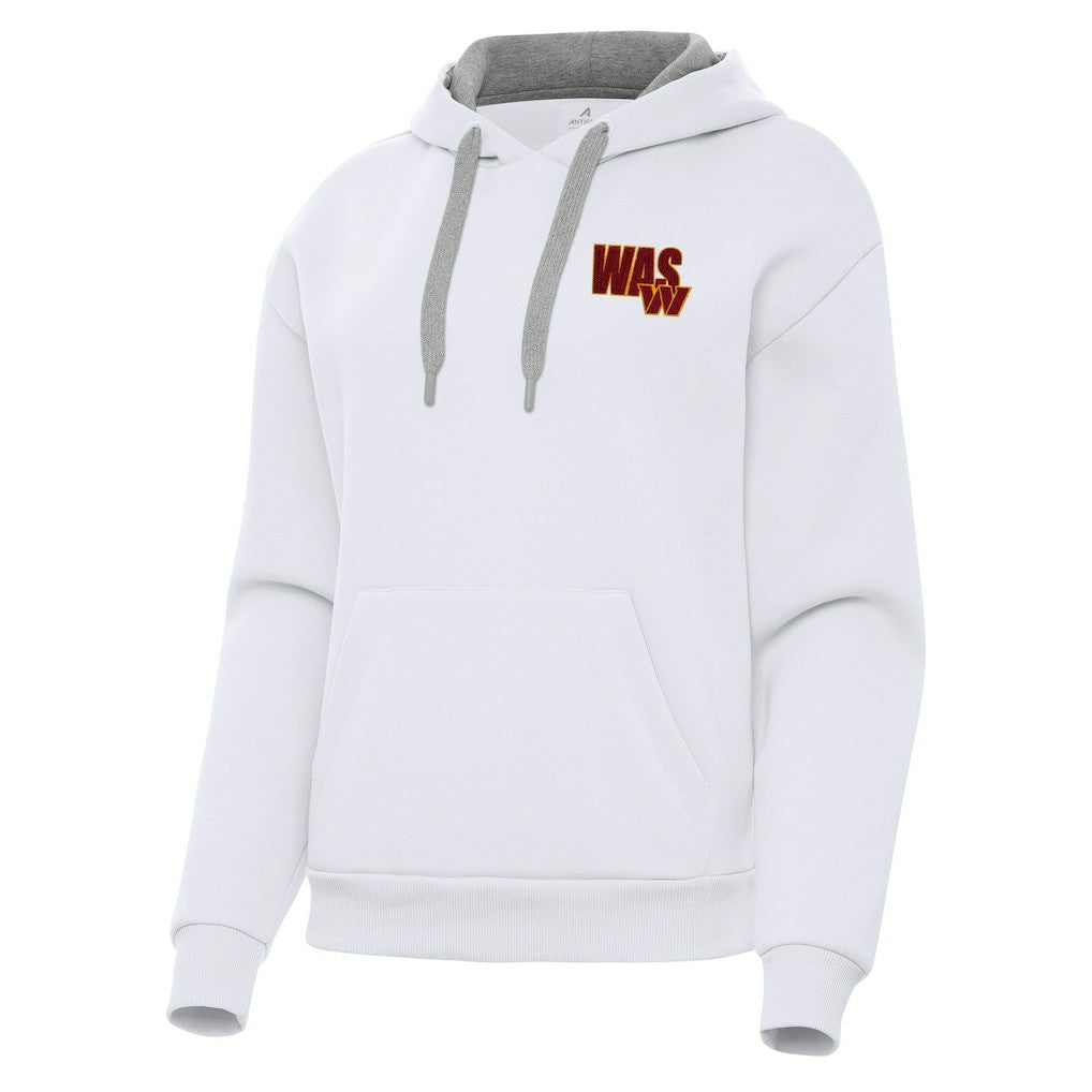 Washington Commanders Antigua Women's Victory Pullover Hoodie - White Hoodies