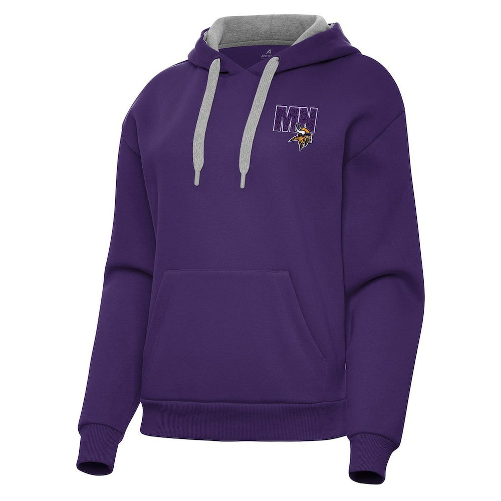 Minnesota Vikings Antigua Women's Victory Pullover Hoodie - Purple Hoodies