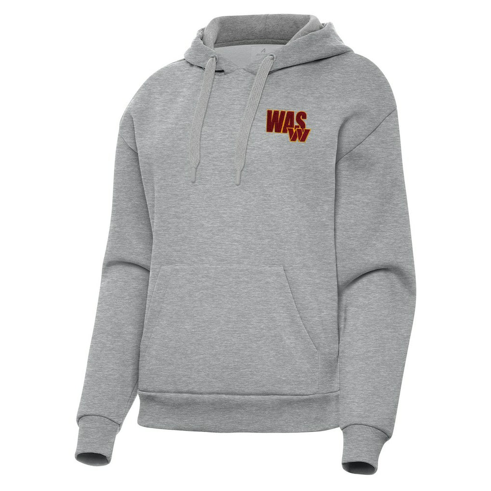 Washington Commanders Antigua Women's Victory Pullover Hoodie - Heather Gray Hoodies