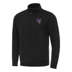 Minnesota Vikings Antigua Men's Victory Quarter-Zip Sweatshirt - Black Sweatshirts