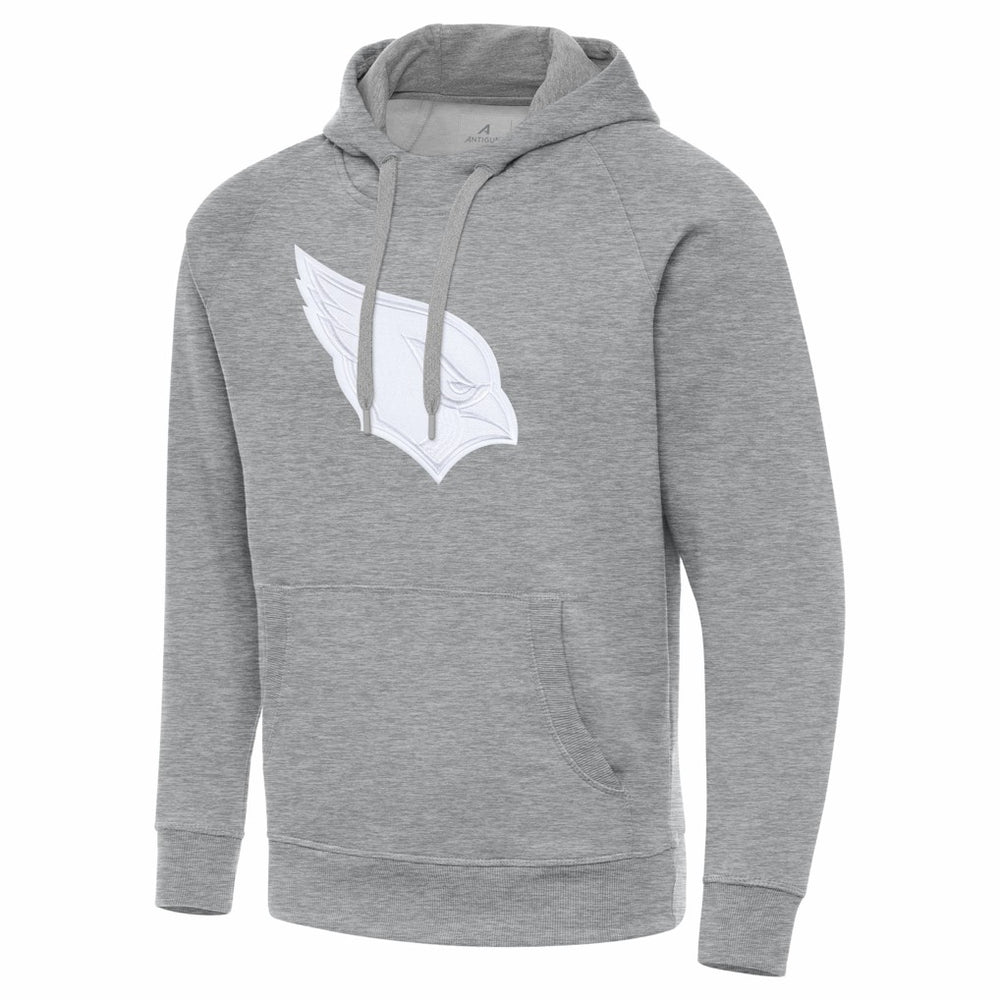 Arizona Cardinals Antigua Victory Pullover Hoodie - Heather Gray Hoodies