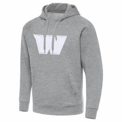 Washington Commanders Antigua Victory Pullover Hoodie - Heather Gray Hoodies