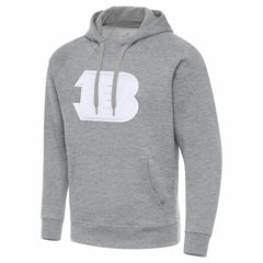 Cincinnati Bengals Antigua Victory Pullover Hoodie - Heather Gray Hoodies