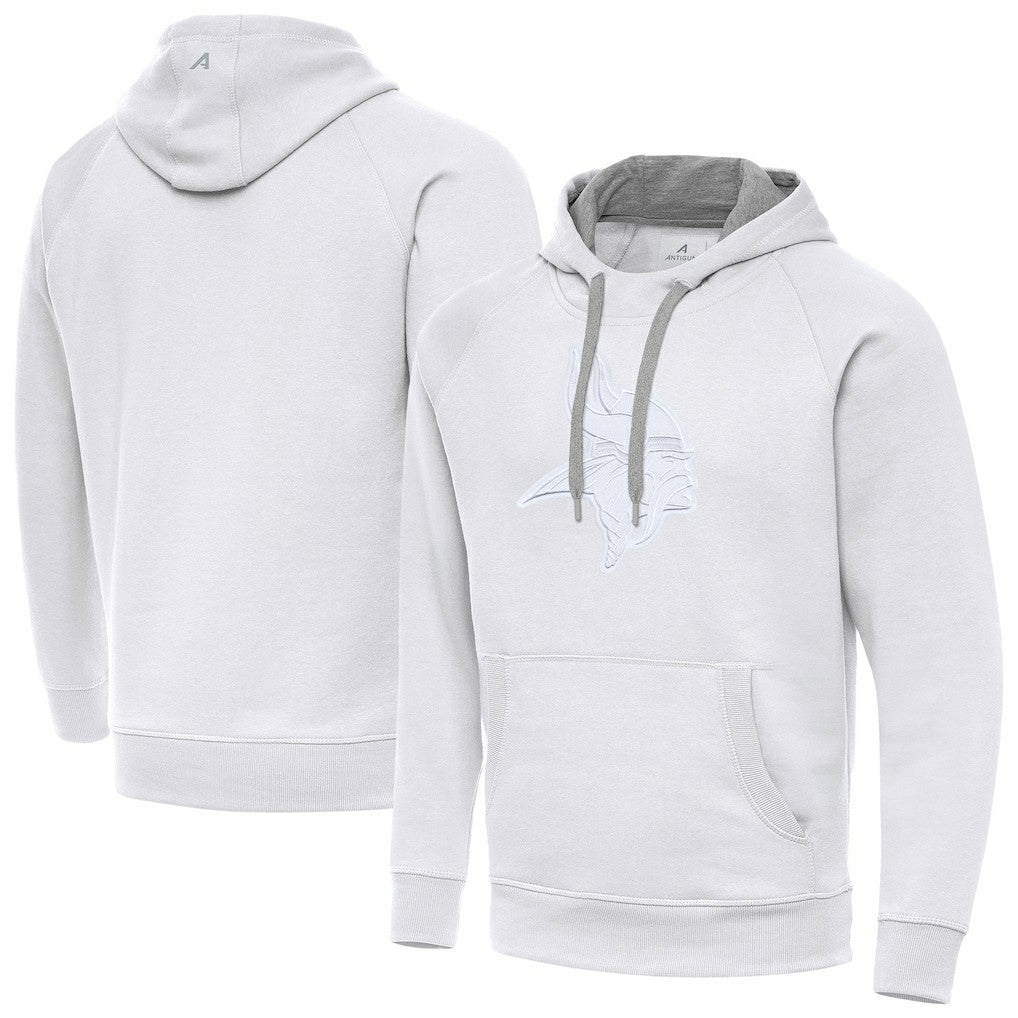Minnesota Vikings Antigua Victory Pullover Hoodie - White Hoodies