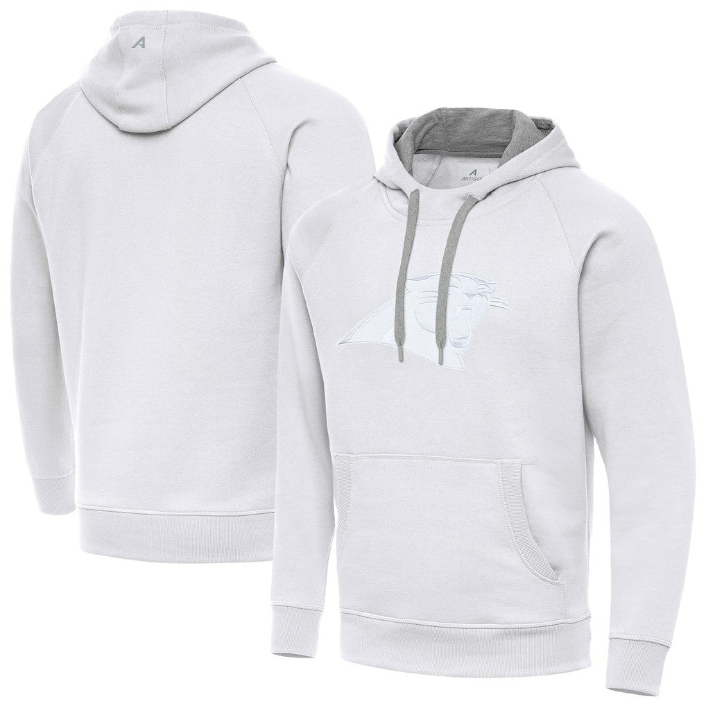 Carolina Panthers Antigua Victory Pullover Hoodie - White Hoodies