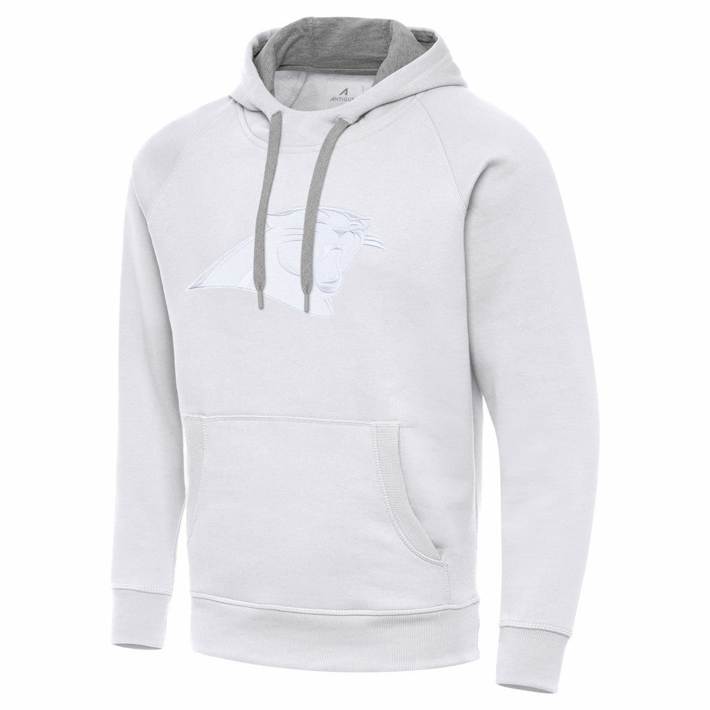 Carolina Panthers Antigua Victory Pullover Hoodie - White Hoodies