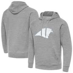 Carolina Panthers Antigua Victory Pullover Hoodie - Heather Gray Hoodies