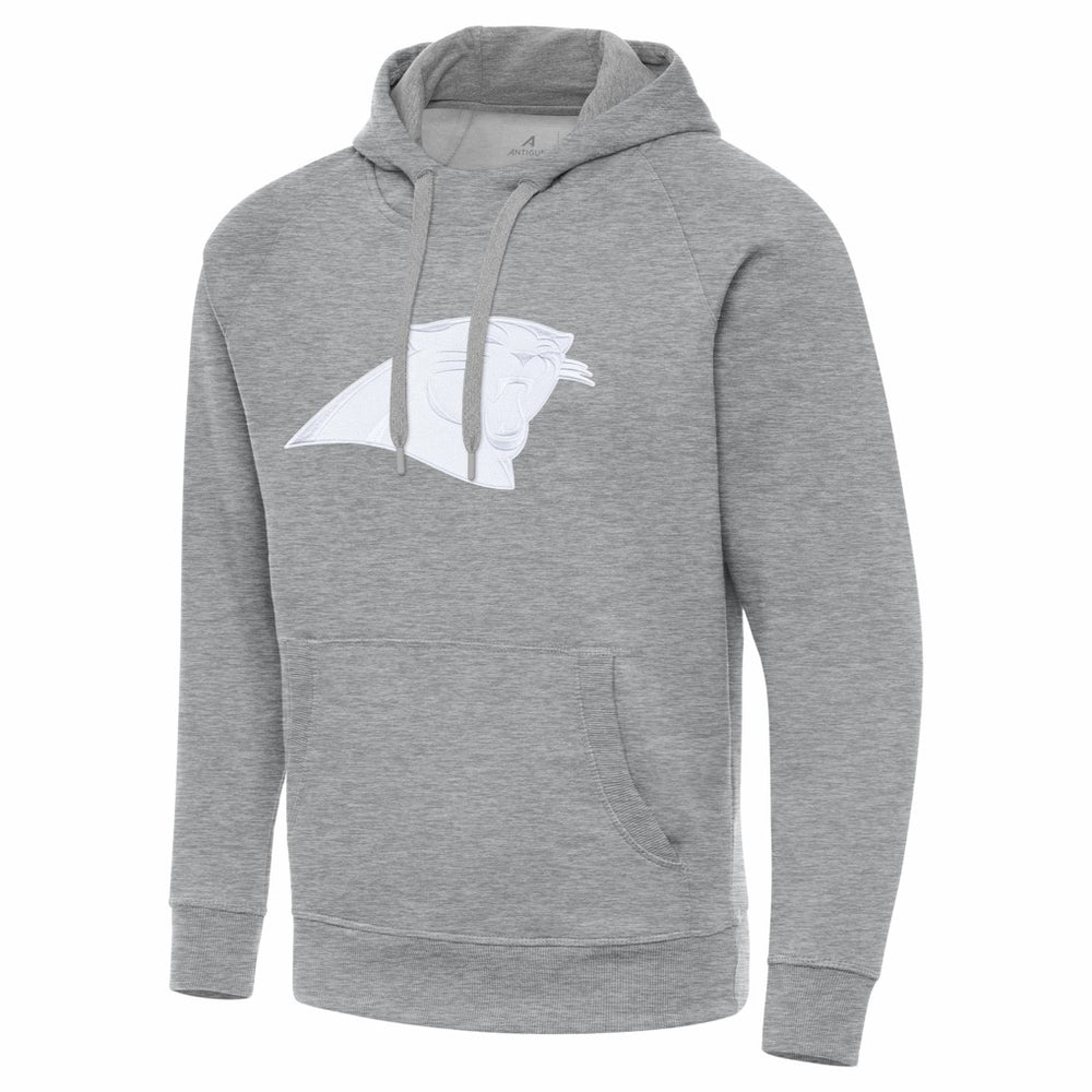 Carolina Panthers Antigua Victory Pullover Hoodie - Heather Gray Hoodies