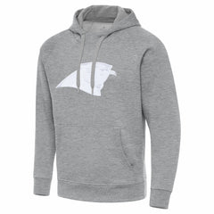 Carolina Panthers Antigua Victory Pullover Hoodie - Heather Gray Hoodies