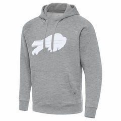 Buffalo Bills Antigua Victory Pullover Hoodie - Heather Gray Hoodies
