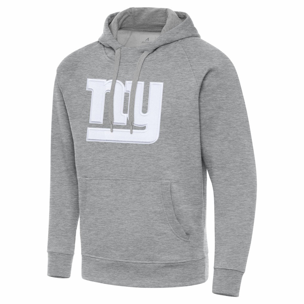 New York Giants Antigua Victory Pullover Hoodie - Heather Gray Hoodies