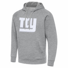 New York Giants Antigua Victory Pullover Hoodie - Heather Gray Hoodies