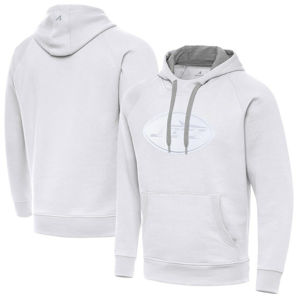 New York Jets Antigua Victory Pullover Hoodie - White Hoodies