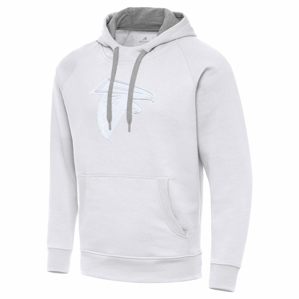 Atlanta Falcons Antigua Victory Pullover Hoodie - White Hoodies