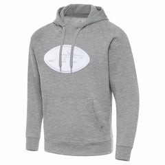 New York Jets Antigua Victory Pullover Hoodie - Heather Gray Hoodies