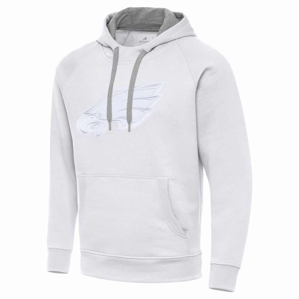 Philadelphia Eagles Antigua Victory Pullover Hoodie - White Hoodies