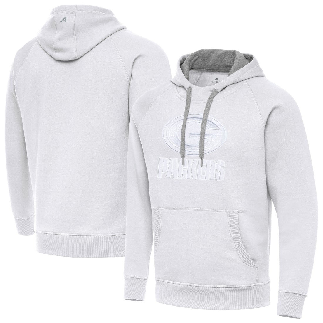 Green Bay Packers Antigua Victory Pullover Hoodie - White Hoodies