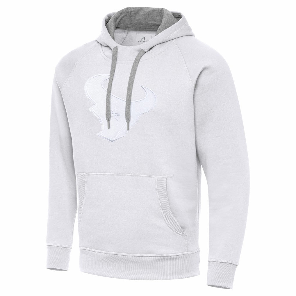 Houston Texans Antigua Victory Pullover Hoodie - White Hoodies