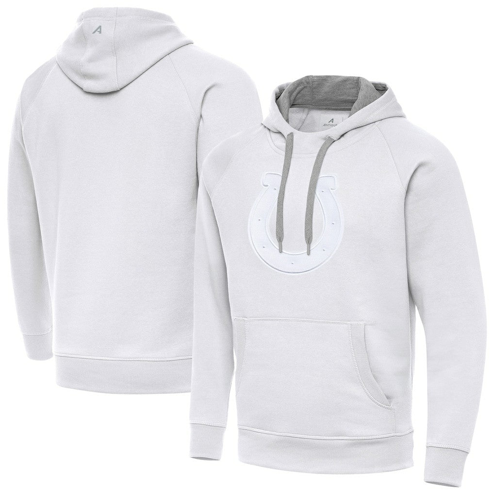 Indianapolis Colts Antigua Victory Pullover Hoodie - White Hoodies