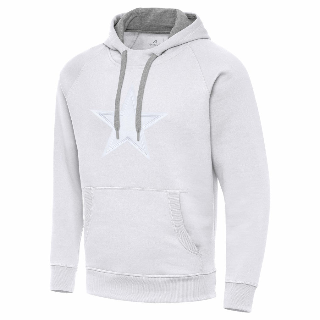 Dallas Cowboys Antigua Victory Pullover Hoodie - White Hoodies