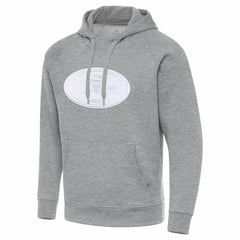 San Francisco 49ers Antigua Victory Pullover Hoodie - Heather Gray Hoodies