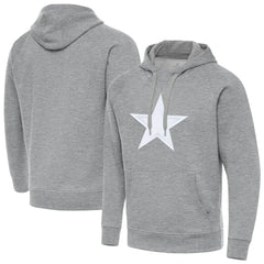 Dallas Cowboys Antigua Victory Pullover Hoodie - Heather Gray Hoodies