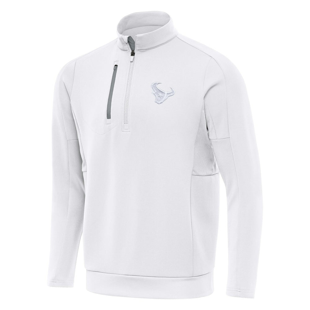 Houston Texans Antigua Generation Quarter-Zip Jacket - White Jackets