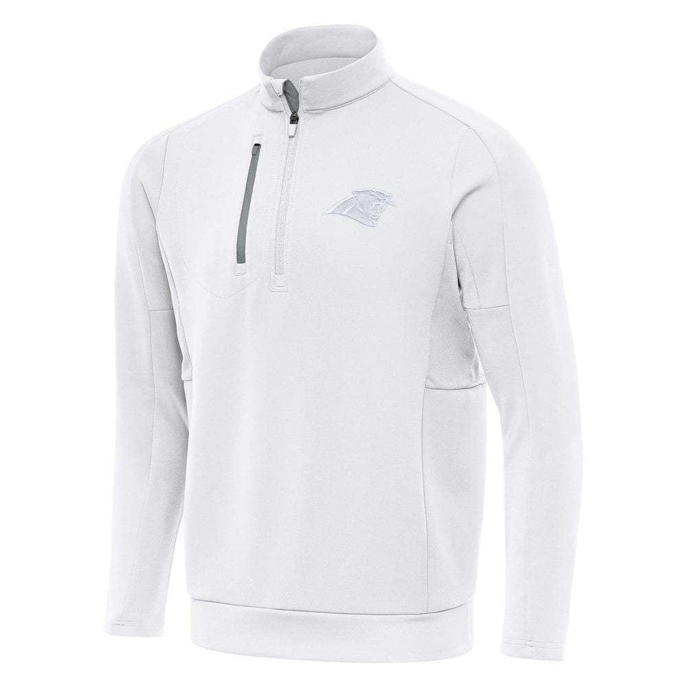 Carolina Panthers Antigua Generation Quarter-Zip Jacket - White Jackets