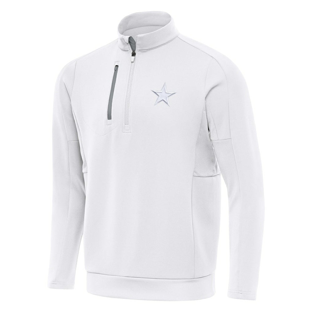Dallas Cowboys Antigua Generation Quarter-Zip Jacket - White Jackets