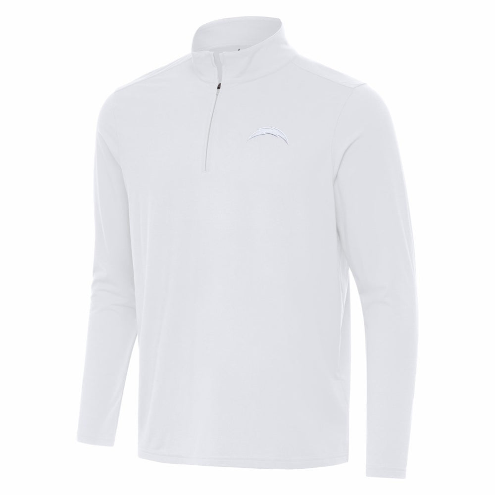 Los Angeles Chargers Antigua Intent Quarter-Zip Jacket - White Jackets