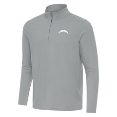 Los Angeles Chargers Men's Antigua Intent Quarter-Zip Jacket - Gray Jackets