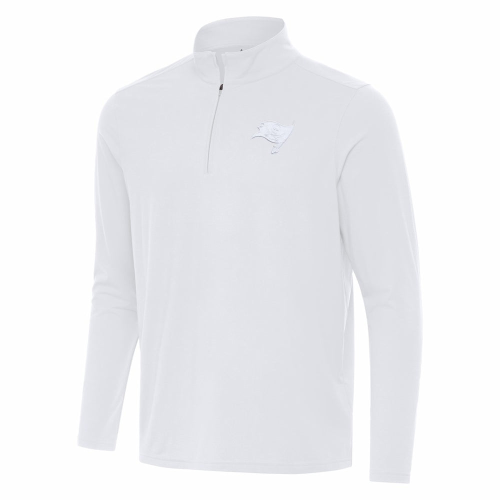 Tampa Bay Buccaneers Antigua Intent Quarter-Zip Jacket - White Jackets