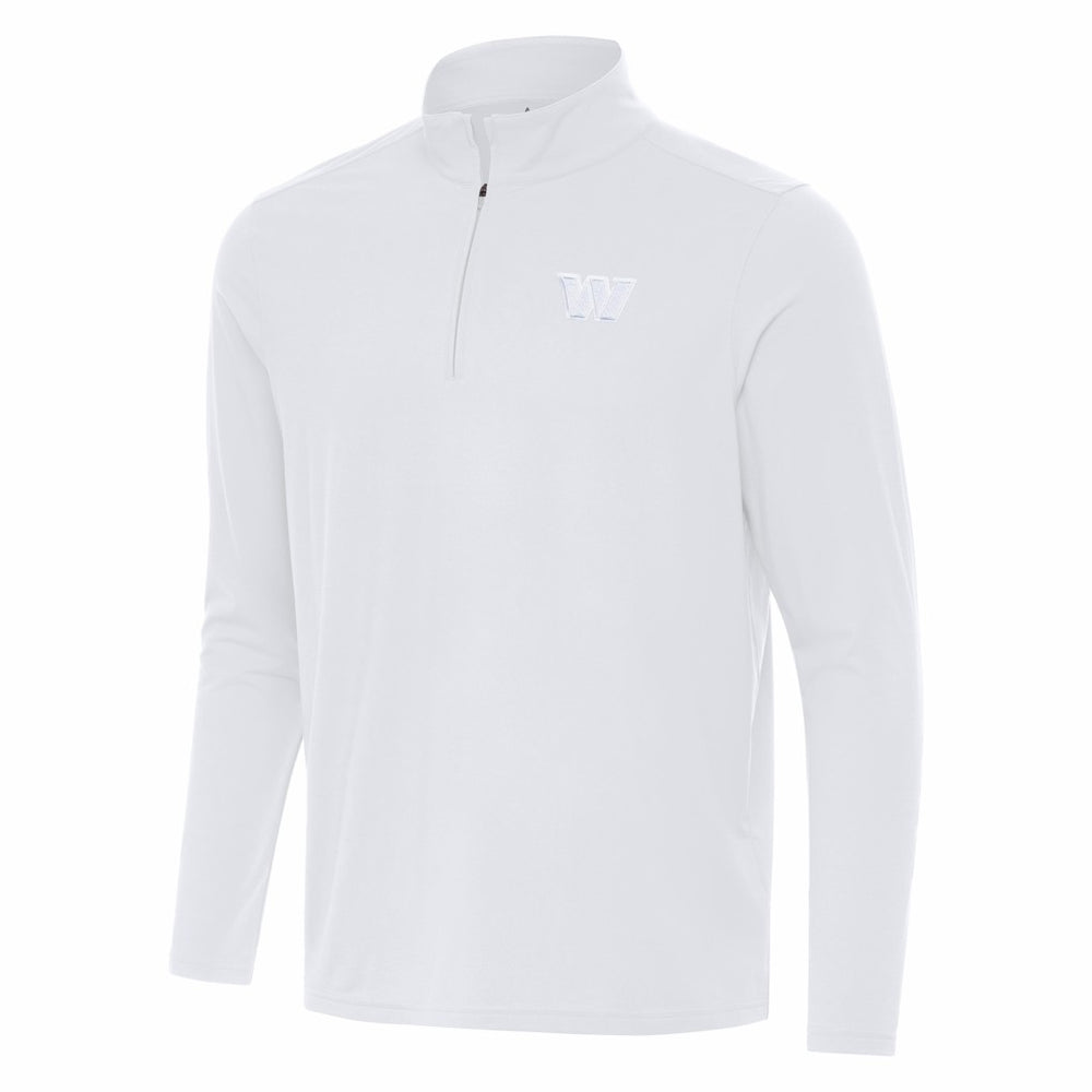 Washington Commanders Antigua Intent Quarter-Zip Jacket - White Jackets