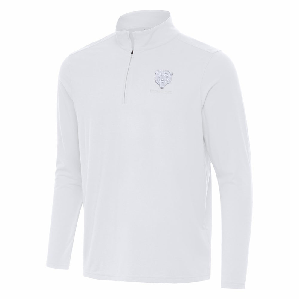 Chicago Bears Antigua Intent Quarter-Zip Jacket - White Jackets